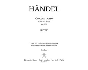 [221910] Concerto grosso F-Dur op. 6/9 HWV 327