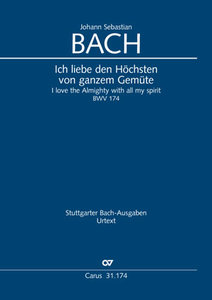 [317142] Ich liebe den Höchsten von ganzem Gemüte BWV 174