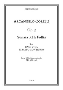 [286374] Sonata op. 5/12 La Follia