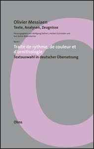 [220921] Olivier Messiaen - Texte, Analysen, Zeugnisse Band 1