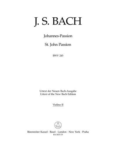 [127818] Johannespassion, BWV 245