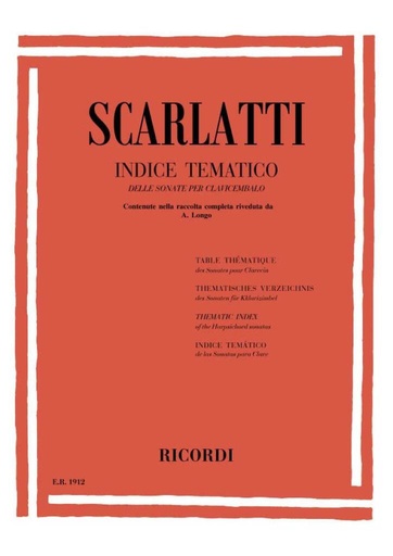 [26359] Scarlatti - Indice tematico delle sonate per clavicembalo