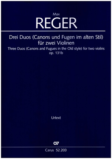 [331041] Drei Duos (Canons und Fugen im alten Stil) für zwei Violinen op. 131b