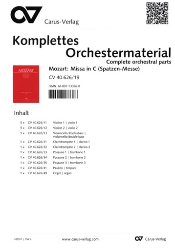[326013] Missa in C KV 220 (Spatzenmesse)