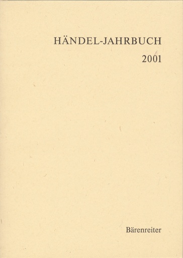 [55442] Händel-Jahrbuch 2001