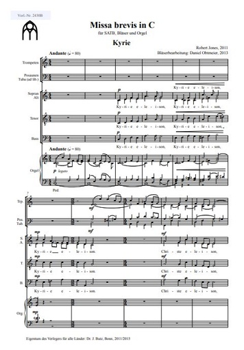 [273416] Missa brevis in C - Bläserfassung