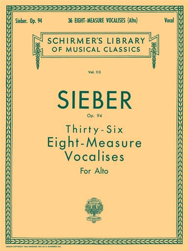 [179775] 36 Eight Measure Vocalises for Alto op. 94