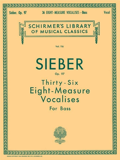 [179778] 36 Eight Measure Vocalises for Bass op. 97