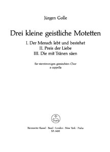 [91392] Drei kleine geistliche Motetten