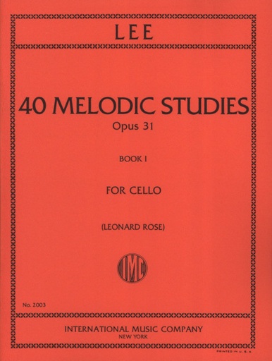[115226] 40 melodische Etüden Band 1 op. 31