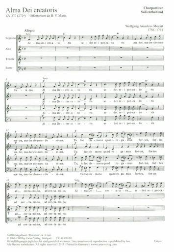 [157485] Alma Dei creatoris, KV 277