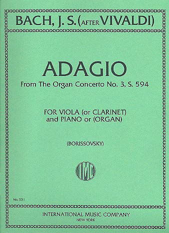 [119618] Adagio from Organ Concerto No.3 (after Vivaldi)