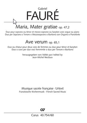 [155441] Ave verum corpus, op. 65/1 / Maria mater gratiae op. 47/2