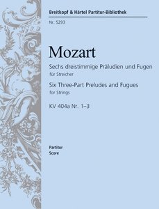 [158057] 6 dreistimmige Präludien und Fugen KV 404a Nr. 1 - 3