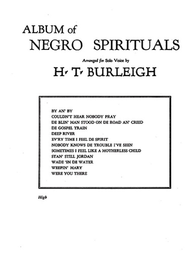 [115262] Album of Negro Spirituals