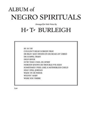 [115263] Album of Negro Spirituals