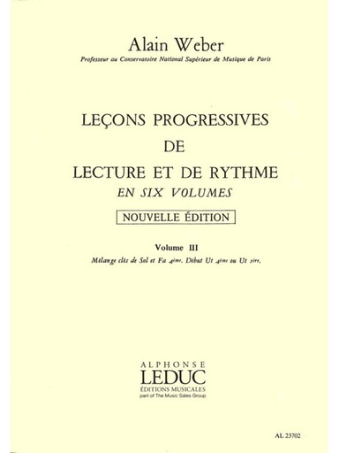 [114637] Lecons Progressives de Lecture et de Rythme Band 3