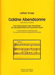 [302806] Goldne Abendsonne (Now the sun is sinking)