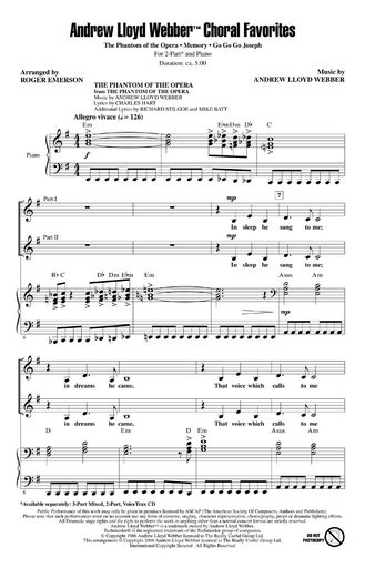 [212702] Andrew Lloyd Webber Choral Favorites - Medley