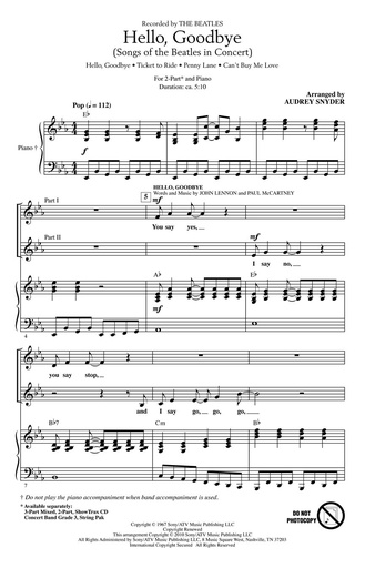 [238854] Hello, Goodbye - Songs of the Beatles in Concert - Medley