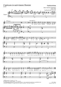 [205733] Canticum in nativitatem Domini, H 393