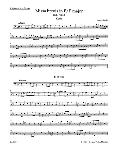 [102651] Missa brevis in F (Jugendmesse), Hob. XXII:1