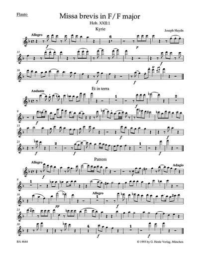 [102652] Missa brevis in F (Jugendmesse), Hob. XXII:1