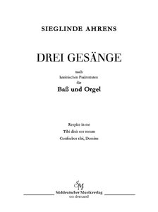 [287766] Drei Gesänge nach lateinischen Psalmtexten