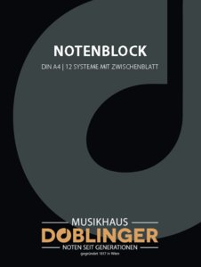 [137369] Notenheft A4 12 linig mit Zwischenblatt