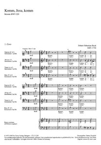 [160472] Komm, Jesu, komm, BWV 229