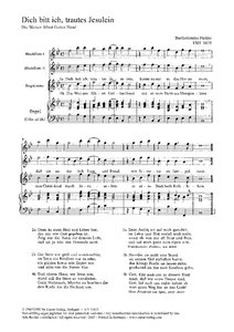 [91244] Dich bitt ich, trautes Jesulein / Die Weisen führet Gottes Hand