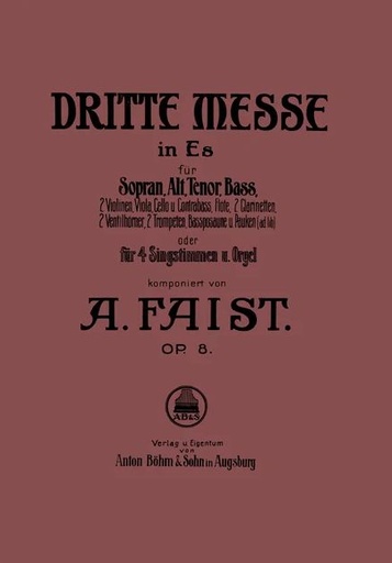 [91443] Dritte Messe in Es, op. 8