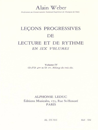 [321180] Lecons Progressives de Lecture et de Rythme Band 4