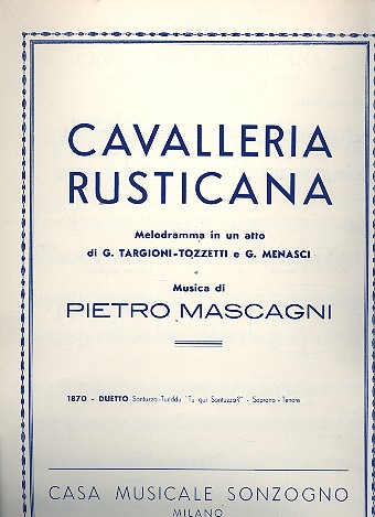 [283827] Duetto Santuzza-Turiddu: Tu qui Santuzza aus Cavalleria Rusticana