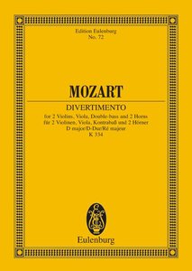 [65687] Divertimento Nr. 17 D-Dur KV 334