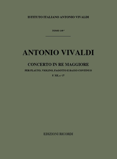 [212339] Concerto D-Dur RV 91 op. 44 / 18 F XII / 27 P 206 T 149
