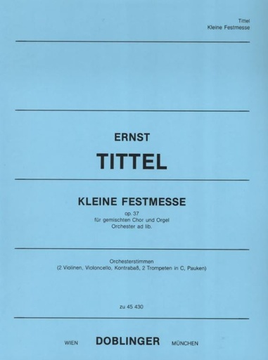 [45-00430-ST] Kleine Festmesse op. 37