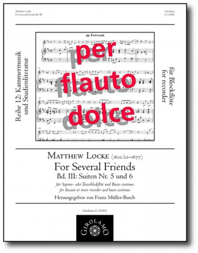 [3005] For Several Friends - Bd. III: Suiten Nr. 5 und 6
