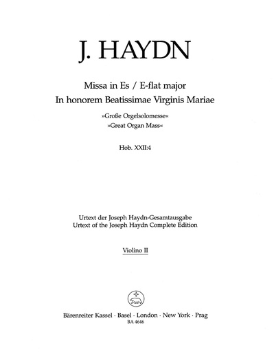 [85937] Große Orgelsolomesse, Hob. XXII:4