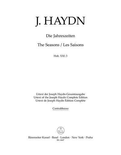 [227236] Die Jahreszeiten, Hob. XXI:3