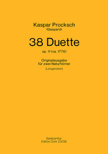 [223812] 38 Duette op. 11 (ca. 1776)