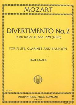 [3848] Divertimento No. 2 B-Dur, KV Anh. 229 (439b)