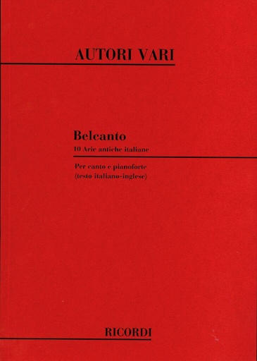 [315154] Belcanto. 10 Arie Antiche