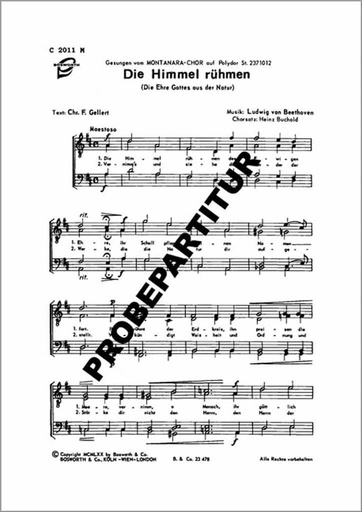 [177504] Die Ehre Gottes aus der Natur, op. 48/4