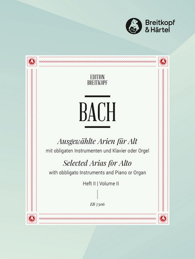 [128447] Ausgewählte Arien für Alt mit obligaten Instrumenten  - Zweites Heft
