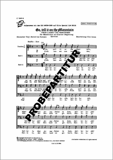 [164509] Go, tell it on the mountain / Froh lasset uns verkünden