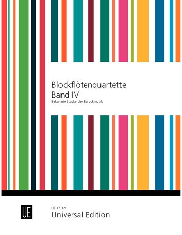 [137370] Blockflöten Quartette 4 Bekannte Stücke der Barockmusik