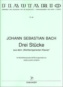 [FL-00040] Drei Stücke aus dem Wohltemperierten Klavier