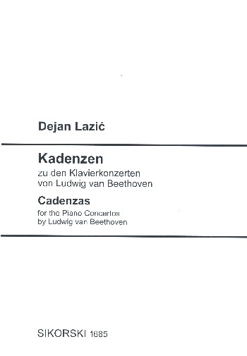 [311485] Kadenzen zu den Klavierkonzerten von Beethoven