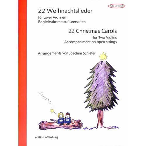 [322100] 22 Weihnachtslieder für zwei Violinen